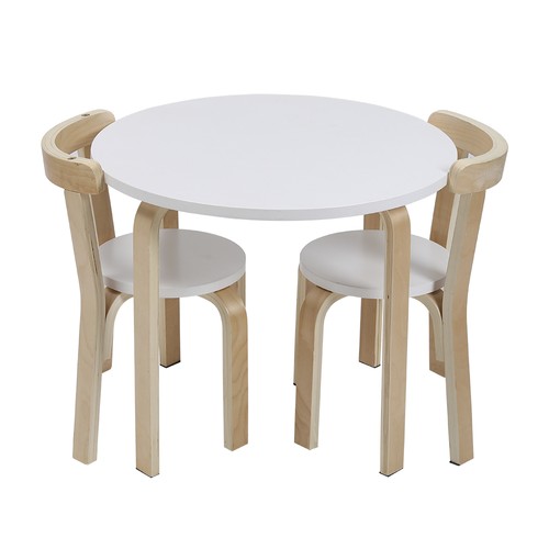 Wooden kids table - wooden, chair
